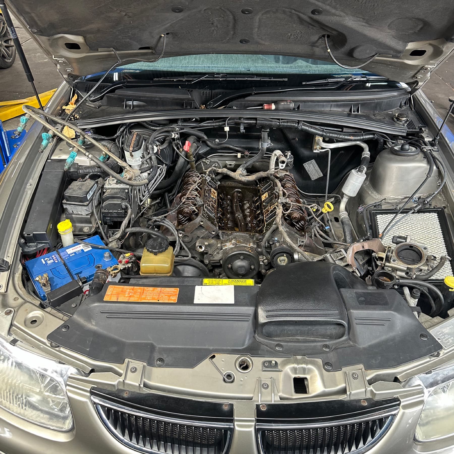 Engine work during a major service