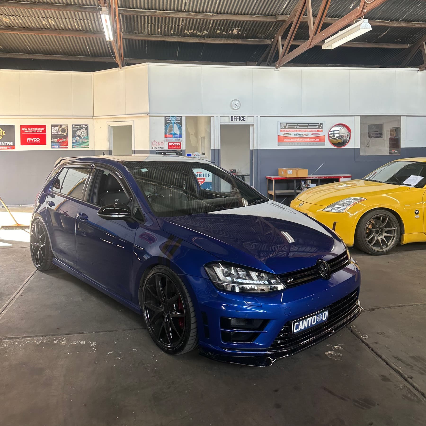 Golf GTI in the workshop